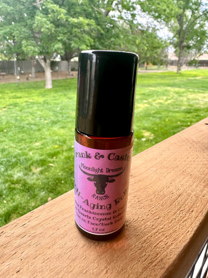 Frank & Castor Face Oil w/ Genuine Rose Quartz Rollerball