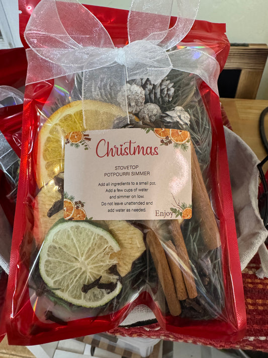 Christmas Simmering Potpouri Bags